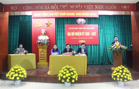 Tổ chức Đại hội chi bộ Bảo tàng tỉnh Nam Định - Đại hội chi bộ điểm nhiệm kỳ 2020-2022