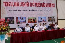 Khai mạc Lớp tập huấn trọng tài, huấn luyện viên Võ cổ truyền quốc gia tại tỉnh Nam Định năm 2022