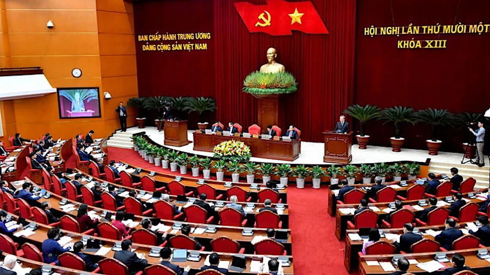 Kết luận của Bộ Chính trị hướng dẫn xây dựng phương án nhân sự cấp ủy cấp tỉnh thuộc diện hợp nhất, sáp nhập và cấp xã thành lập mới