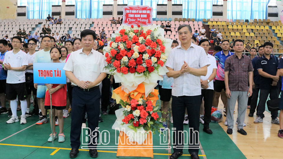 Khai mạc Giải Vô địch các câu lạc bộ Bóng bàn, Cầu lông và Pickleball công chức, viên chức tỉnh năm 2025