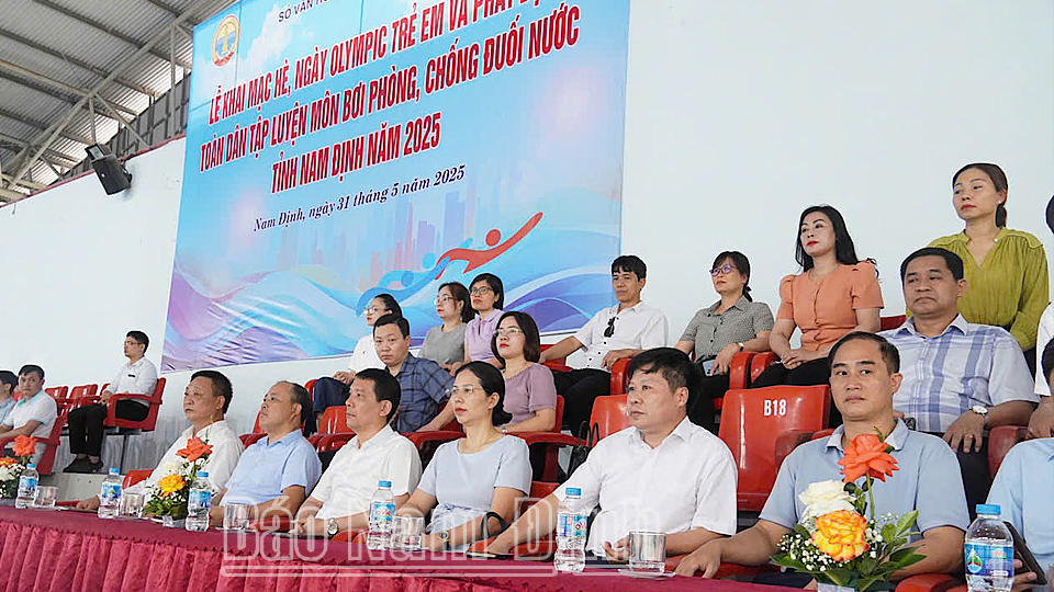 Lễ khai mạc hè, Ngày Olympic trẻ em và phát động toàn dân tập luyện môn bơi, phòng, chống đuối nước tỉnh năm 2025